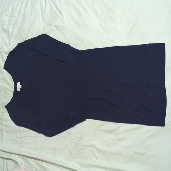 Plenty/ Ribbon Navy Blue 3/4 Sleeve Dress - Picture 2 of 8